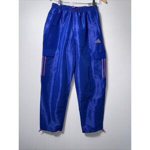 Adidas‎ Men's Sunglasses Woven Pants, Semi Lucid Blue 90s Mall Vibe Size Small